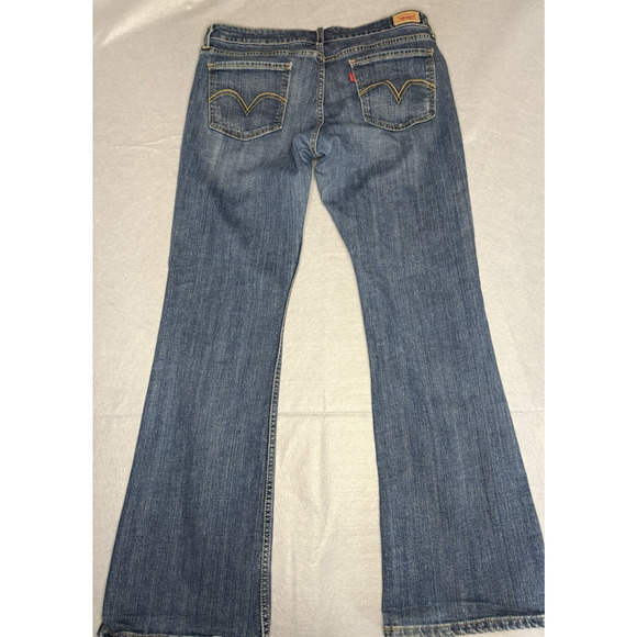 Levi’s Vintage 518 Superlow Jeans Womens Juniors Sz 13 Medium Dark Wash Stretch - Picture 7 of 10
